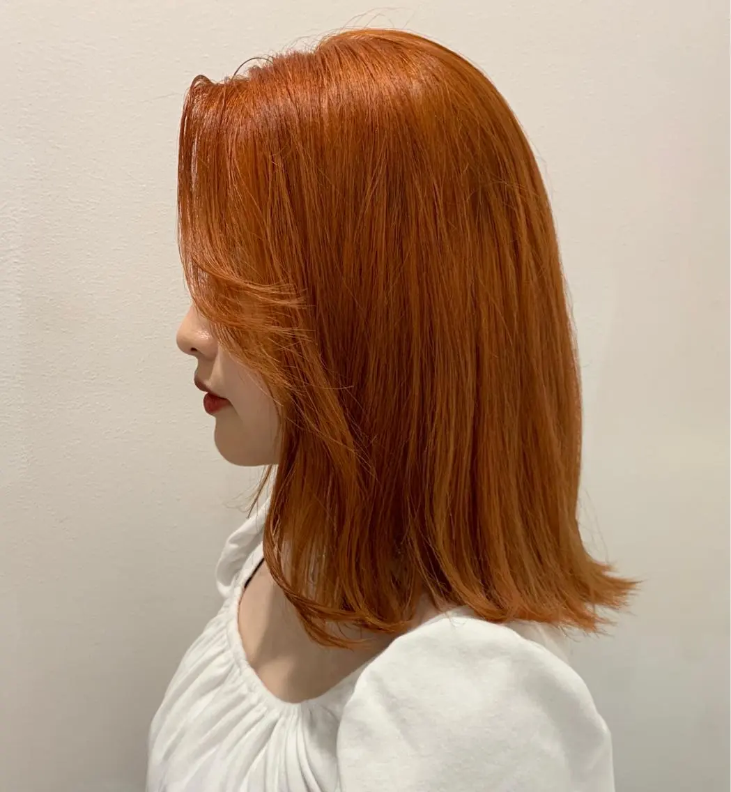 ミディアム カラー ヘアアレンジ ヘアカラー 🍒暖色✖️レイヤー /Haruna🍒のヘアスタイル