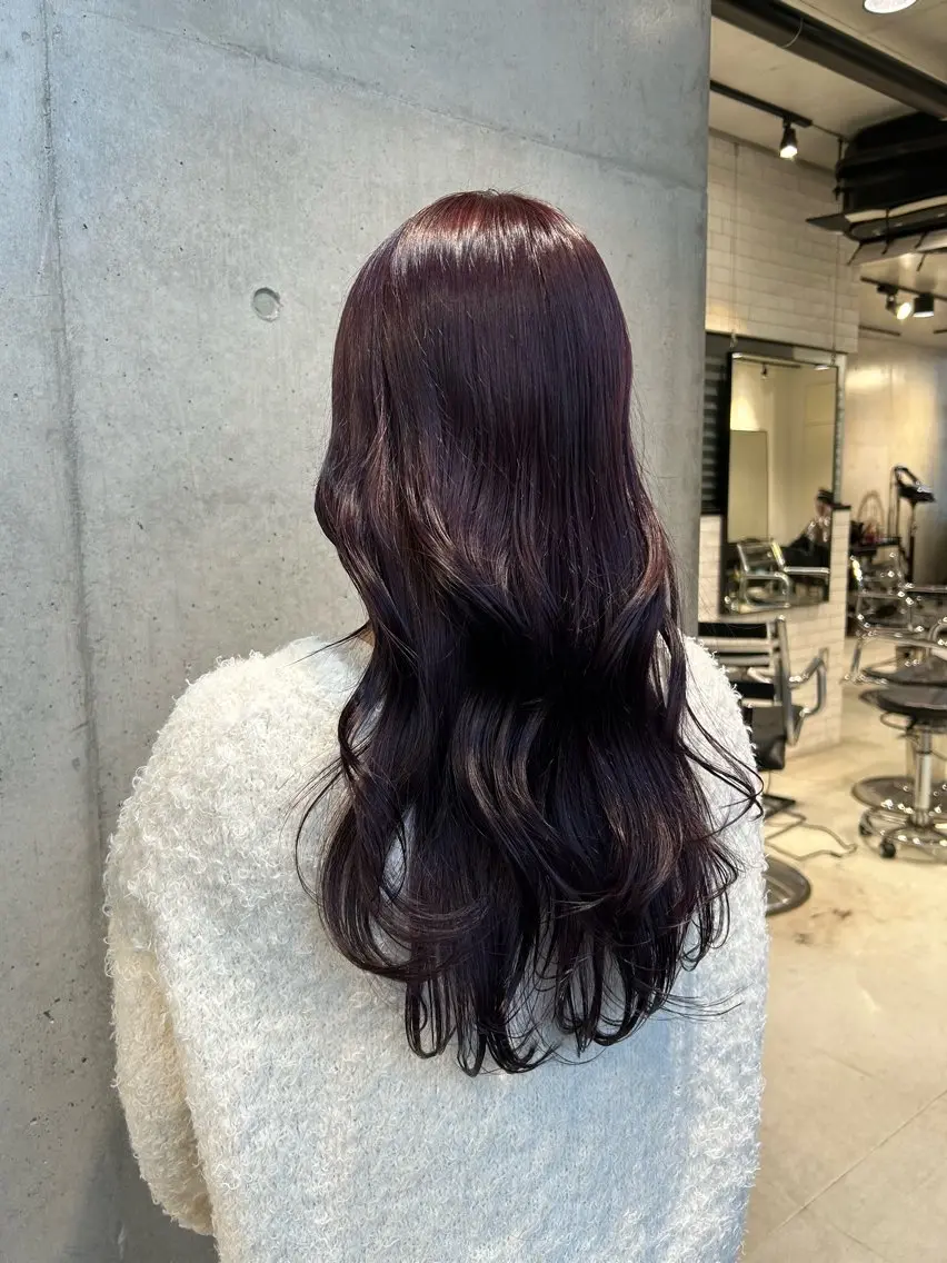 ロング カラー ヘアアレンジ ヘアカラー トリートメント ボブ艶モテカラー🫧 カリンのヘアスタイル