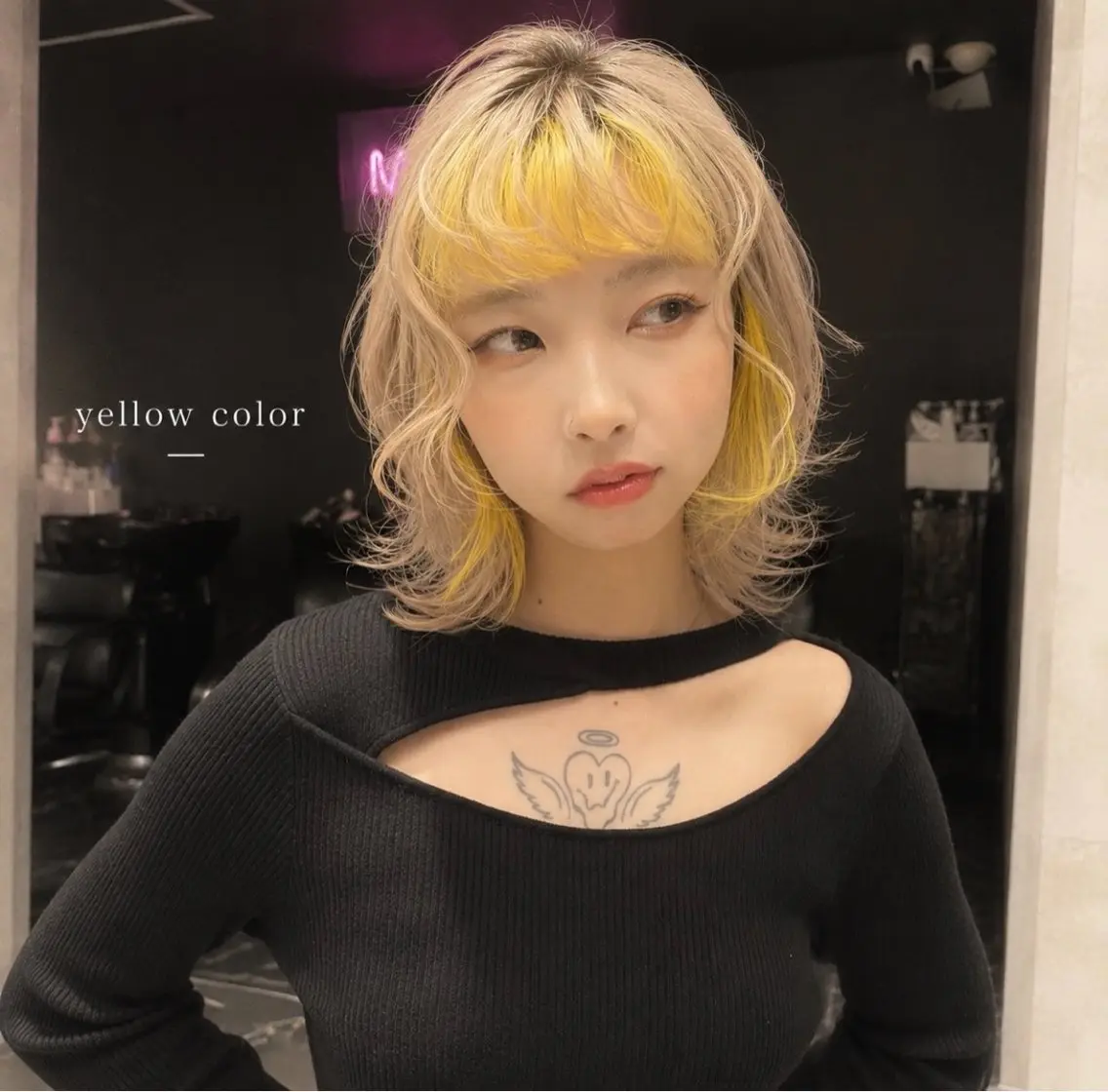 ミディアム カット ヘアカラー トリートメント 髪質改善/艶・透け感 カラー🪞YURIAのヘアスタイル