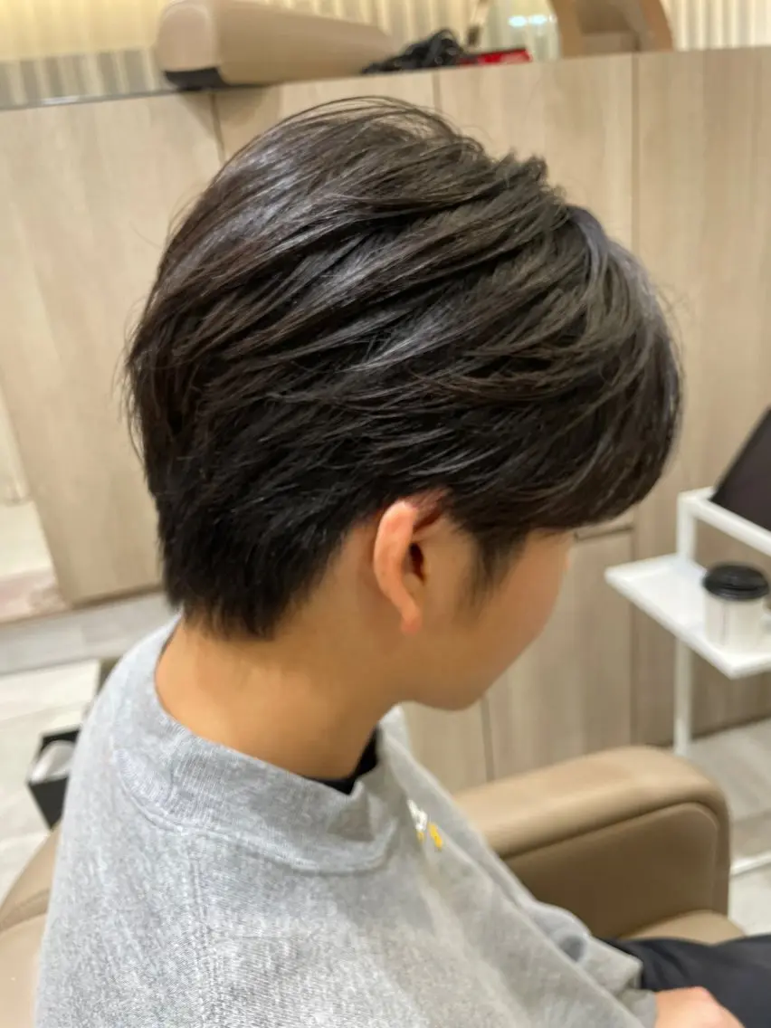 ショート メンズ 透明感カラー/ 関口柊/河原町のヘアスタイル