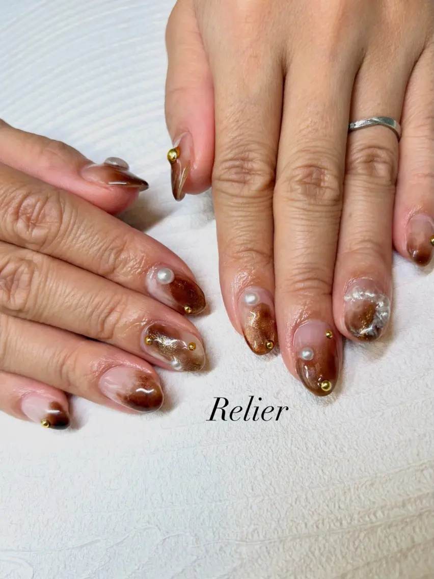 ネイル ハンドネイル Relier ルリエ ayakaのネイルデザイン