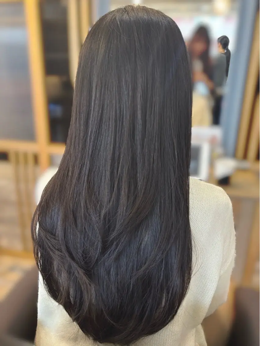 ロング レイヤーカット 似合わせカット カット 優李 ゆうり‪のヘアスタイル