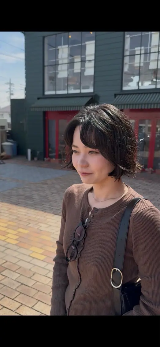 ショート パーマ 梶田 侑吾のヘアスタイル