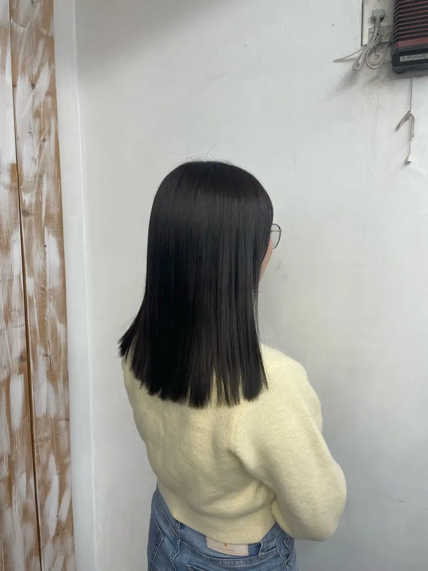 カラー ブラウンカラー ナチュラルブラウン SFIDA みつえのヘアスタイル