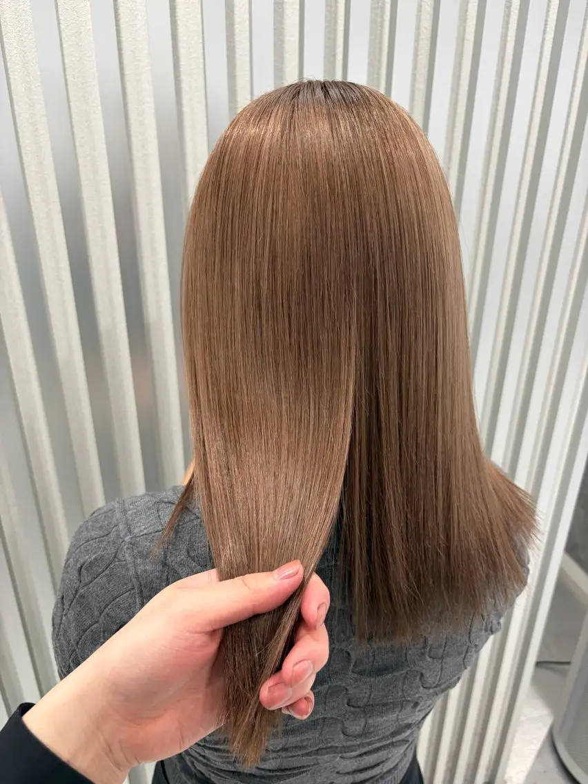 ミディアム ヘアカラー トリートメント ケアブリーチ専門 /天王寺/野崎のヘアスタイル