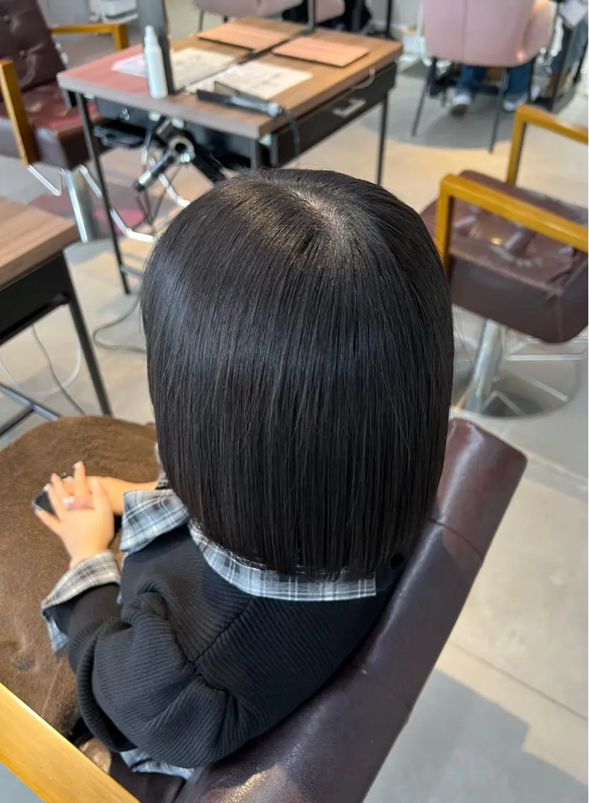 ショート 縮毛矯正 Kako🫧⭐️ アシスタント/モデルのヘアスタイル