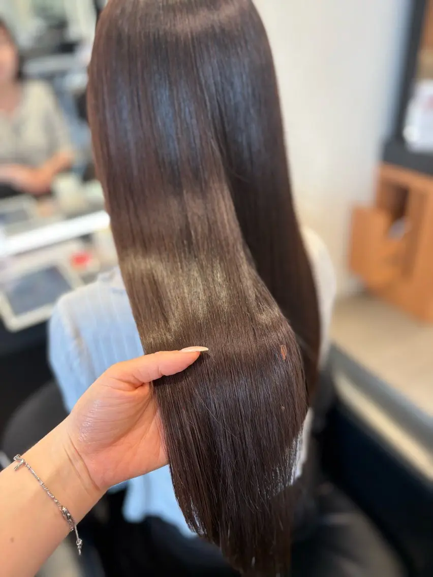 ロング 髪質改善 似合わせカット 髪質改善・水素カラー ARIA(ému)のヘアスタイル
