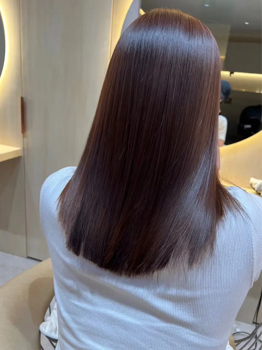 ロング ヘアカラー トリートメント 伊藤 さくらのヘアスタイル