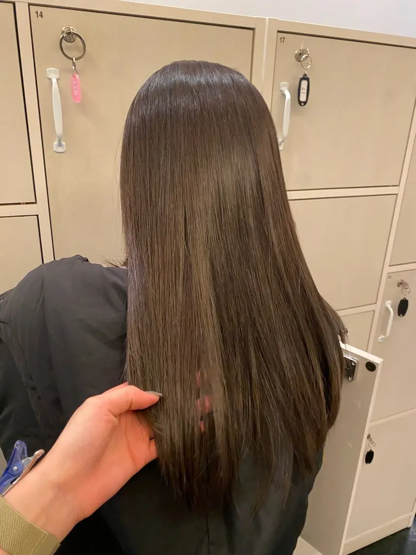 ロング ヘアカラー トリートメント 木村 詩渚のヘアスタイル
