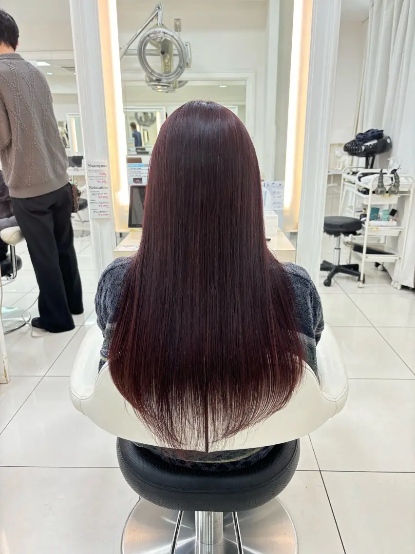 ロング カラー keany錦糸町 ハセベユウのヘアスタイル