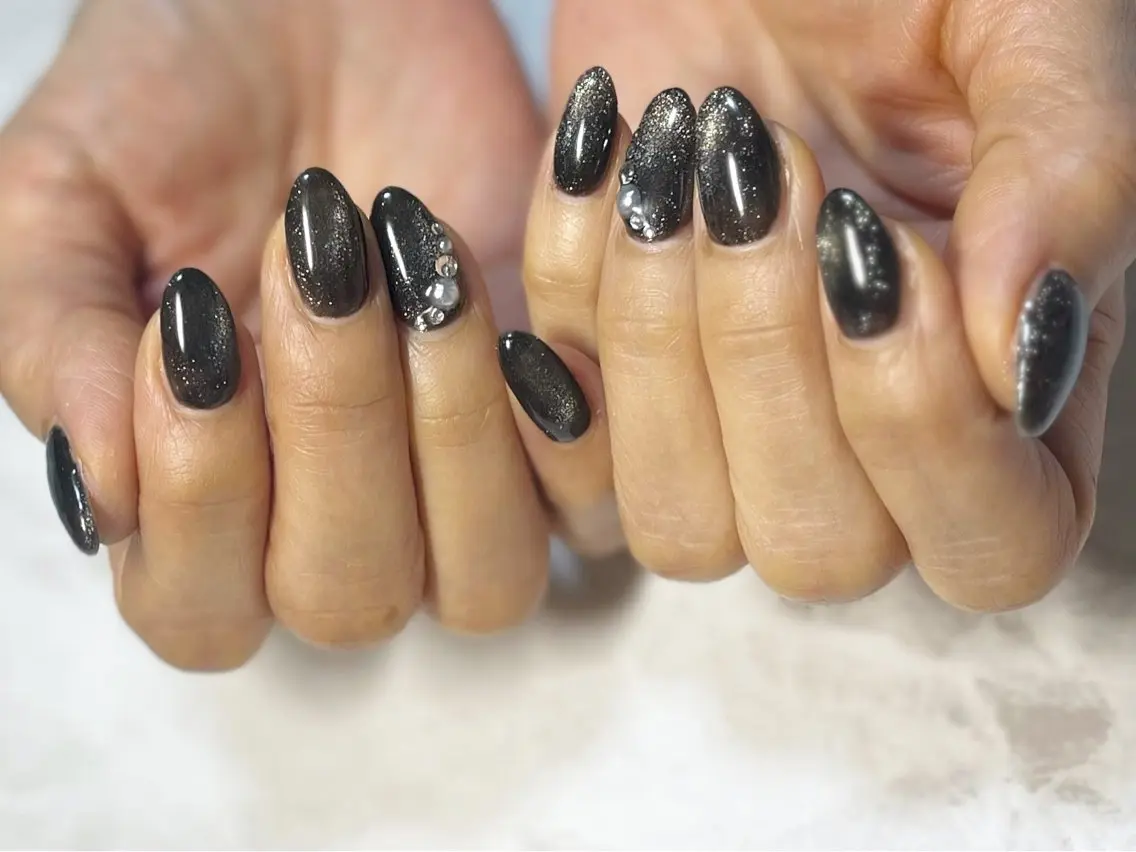 ネイル フットネイル マグネットネイル ニュアンスネイル シンプルネイル 春ネイル nail fufla ♡yamane♡のネイルデザイン
