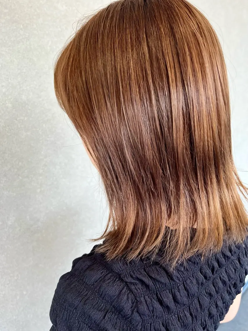 ミディアム アッシュ カット ヘアカラー 髪質改善⚡️カラー 🍀武久 誠🍀のヘアスタイル