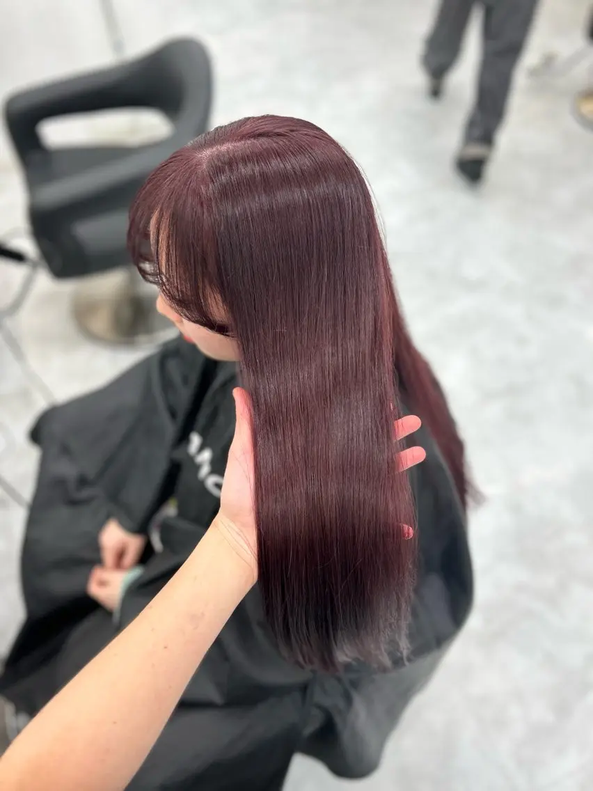 ロング ヘアカラー トリートメント 🥀艶髪/似合わせ 暖色/まな🥀のヘアスタイル