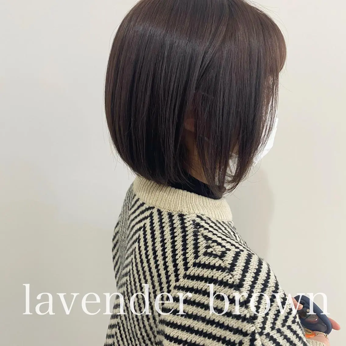 ミディアム ラベンダーブラウン 川野 彩海のヘアスタイル