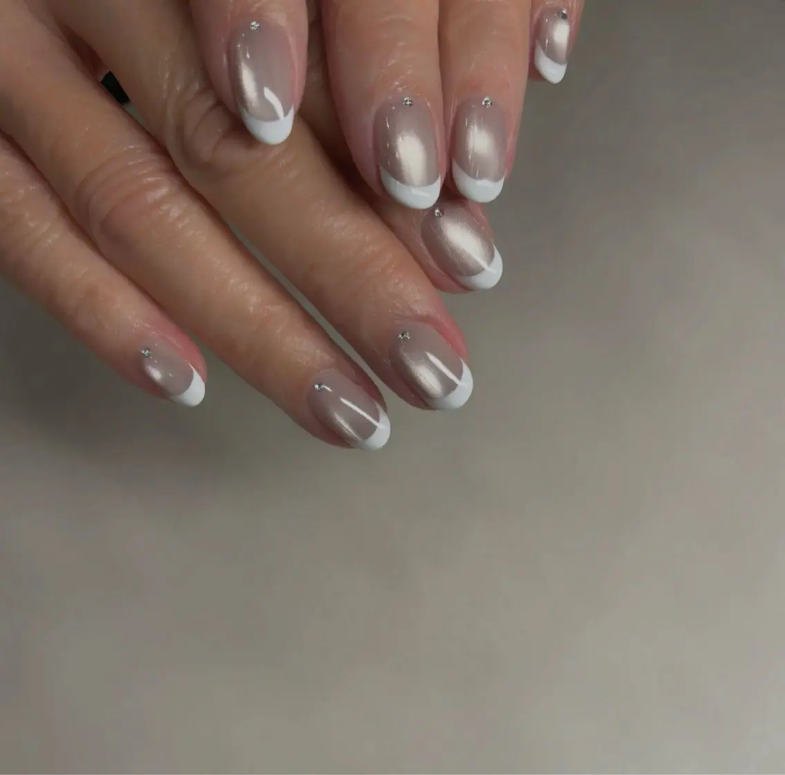 ネイル フレンチネイル ジェルネイル マグネットネイル パラジェル ハンドネイル K. nailのネイルデザイン
