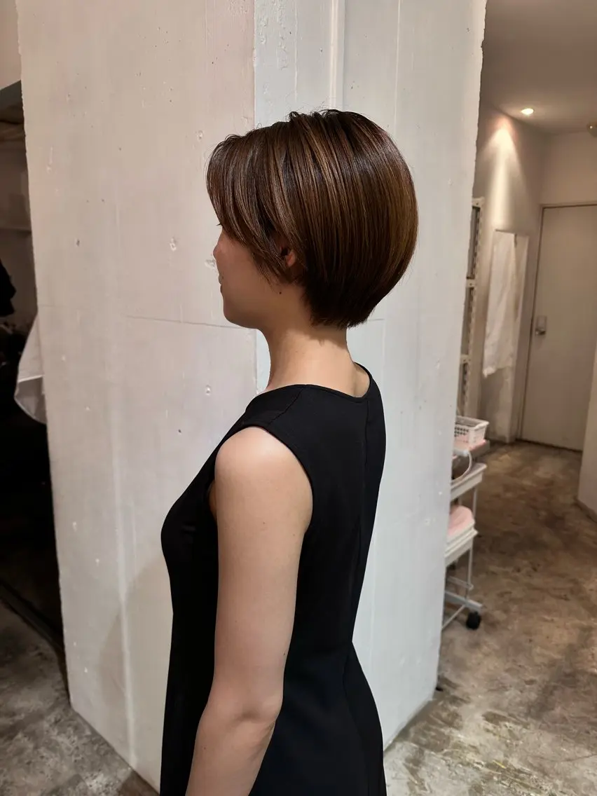 ショート 丸みショート ショートヘア haruka/ ショ ート/カットモデルのヘアスタイル