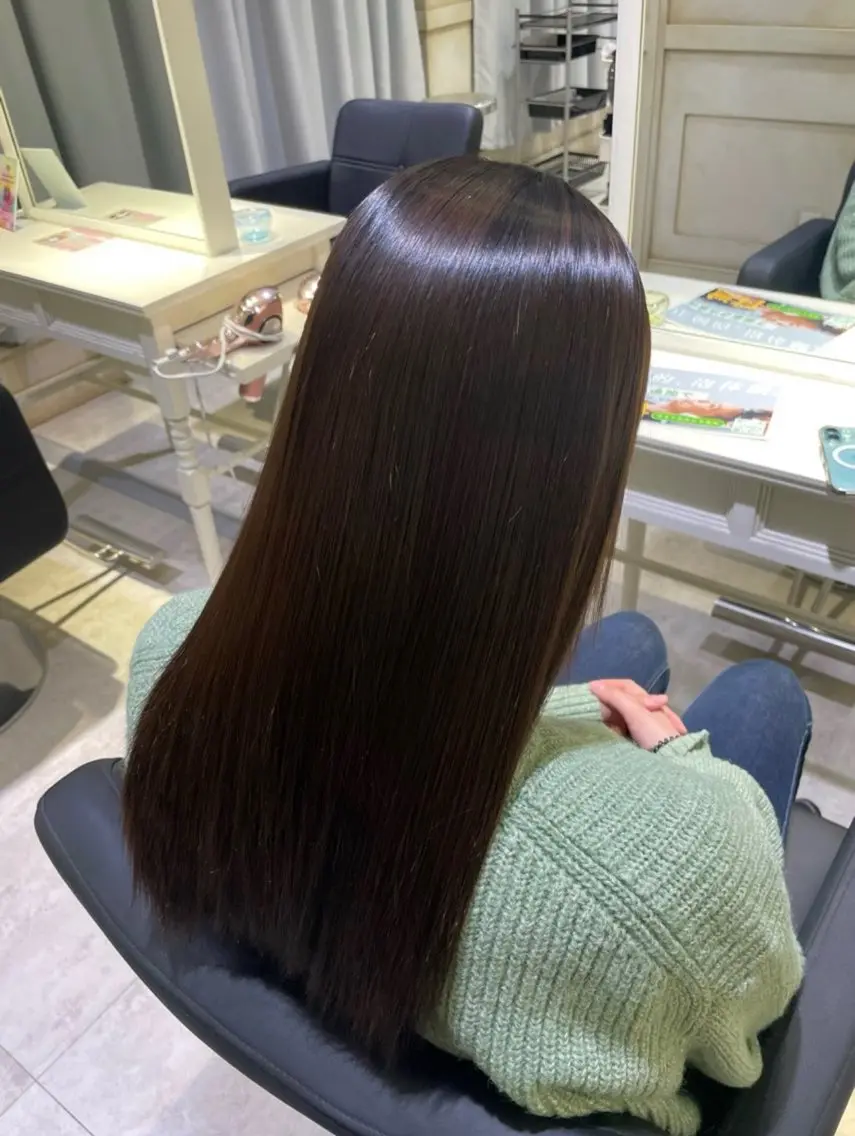 パーマ 縮毛矯正 トリートメント 💙透明感カラー/ 縮毛矯正/ゆうな💙のヘアスタイル