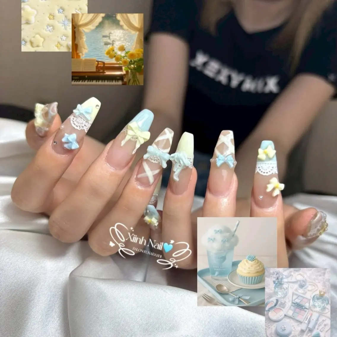 ネイル チークネイル 桜ネイル 長さ出し フットネイル ジェルネイル ハンドネイル XIINH NAIL SALONのネイルデザイン