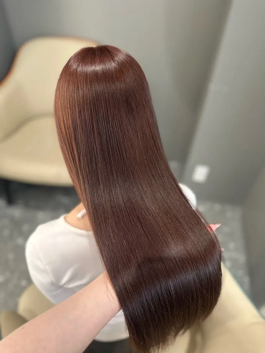 ロング カラー ヘアカラー トリートメント 🎀ちゃんりお🎀 /ブリーチなしカラーのヘアスタイル