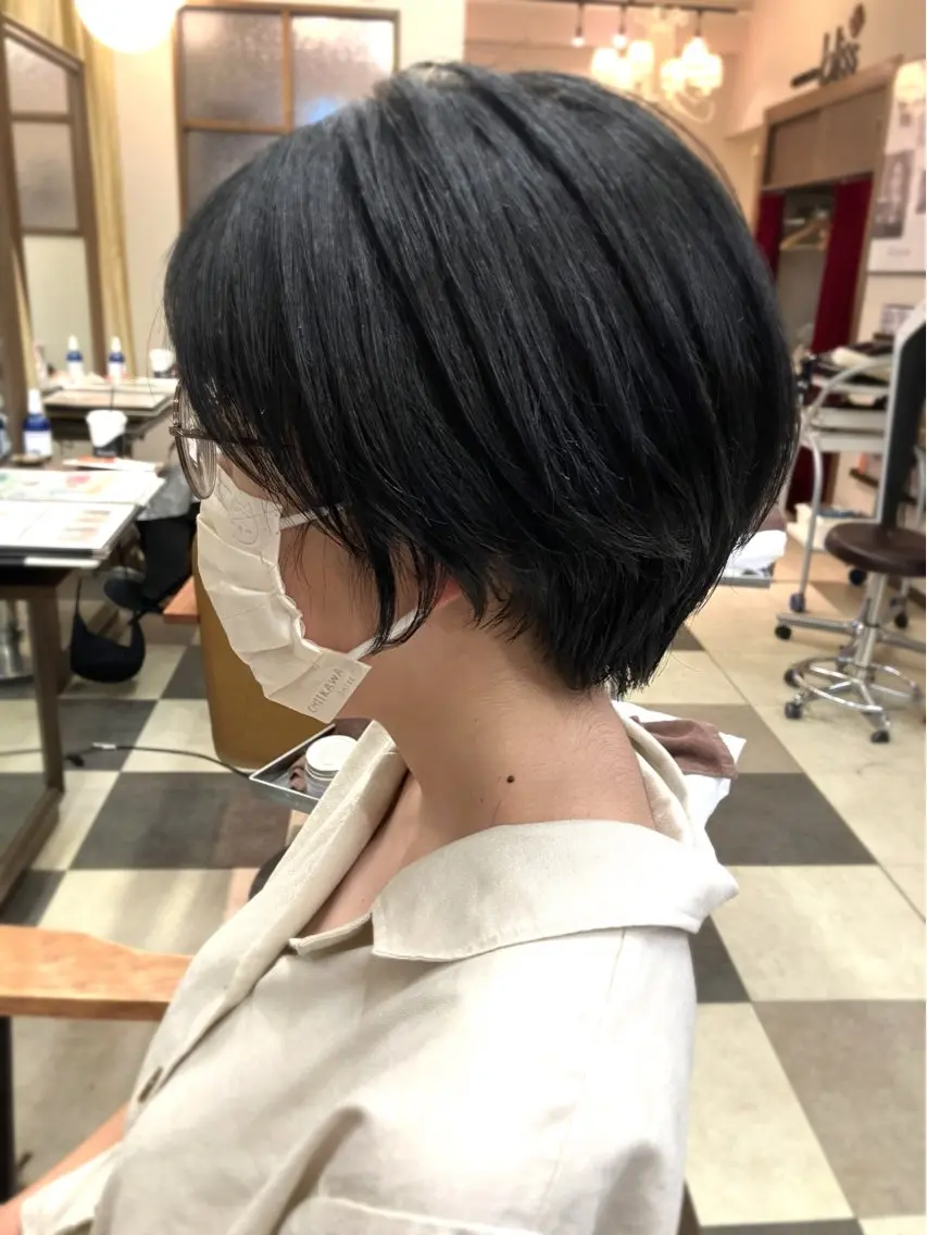 ショート ショートヘア 阿部 雲母のヘアスタイル