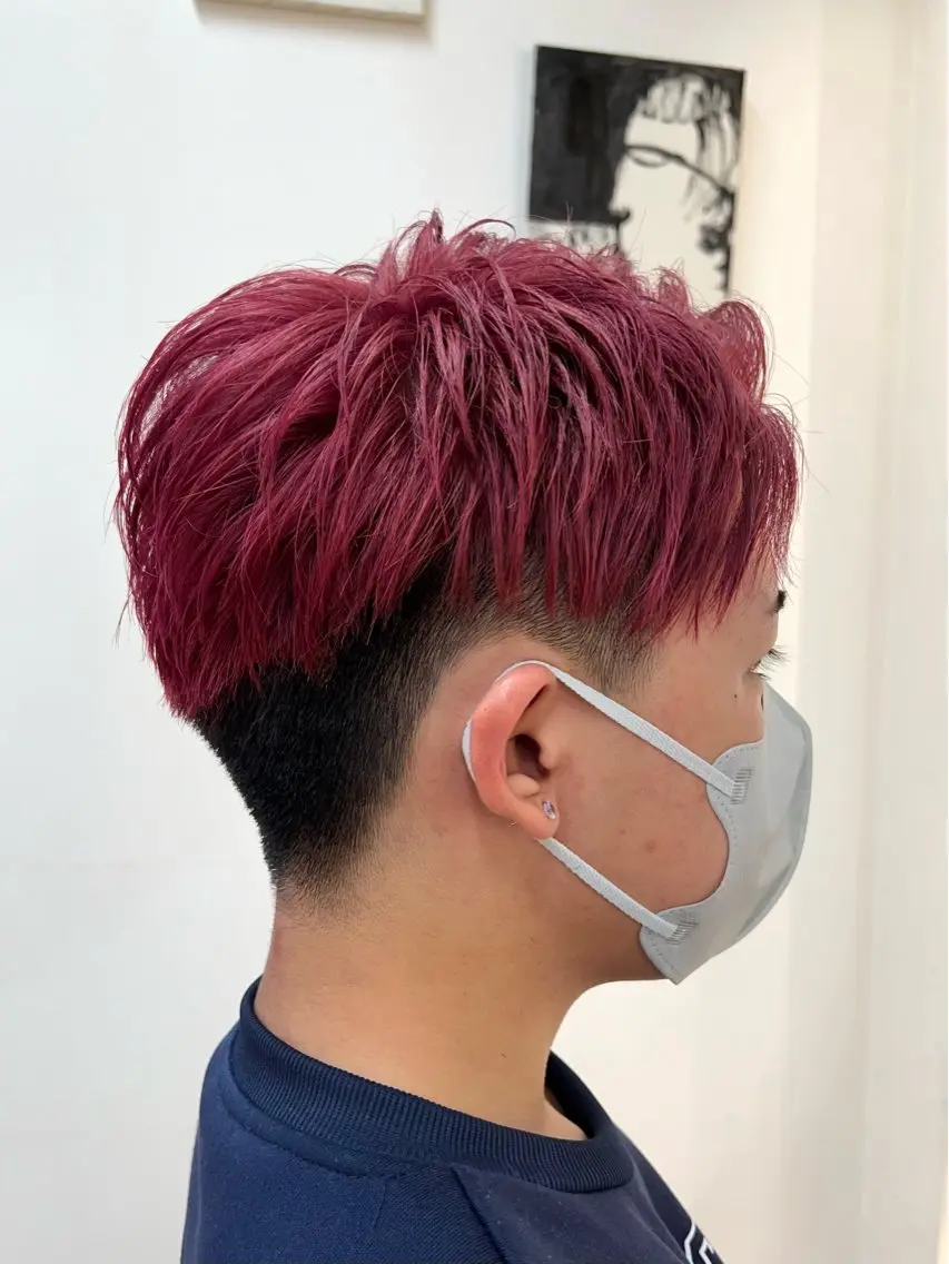 ミディアム ヘアカラー 西村 和樹のヘアスタイル