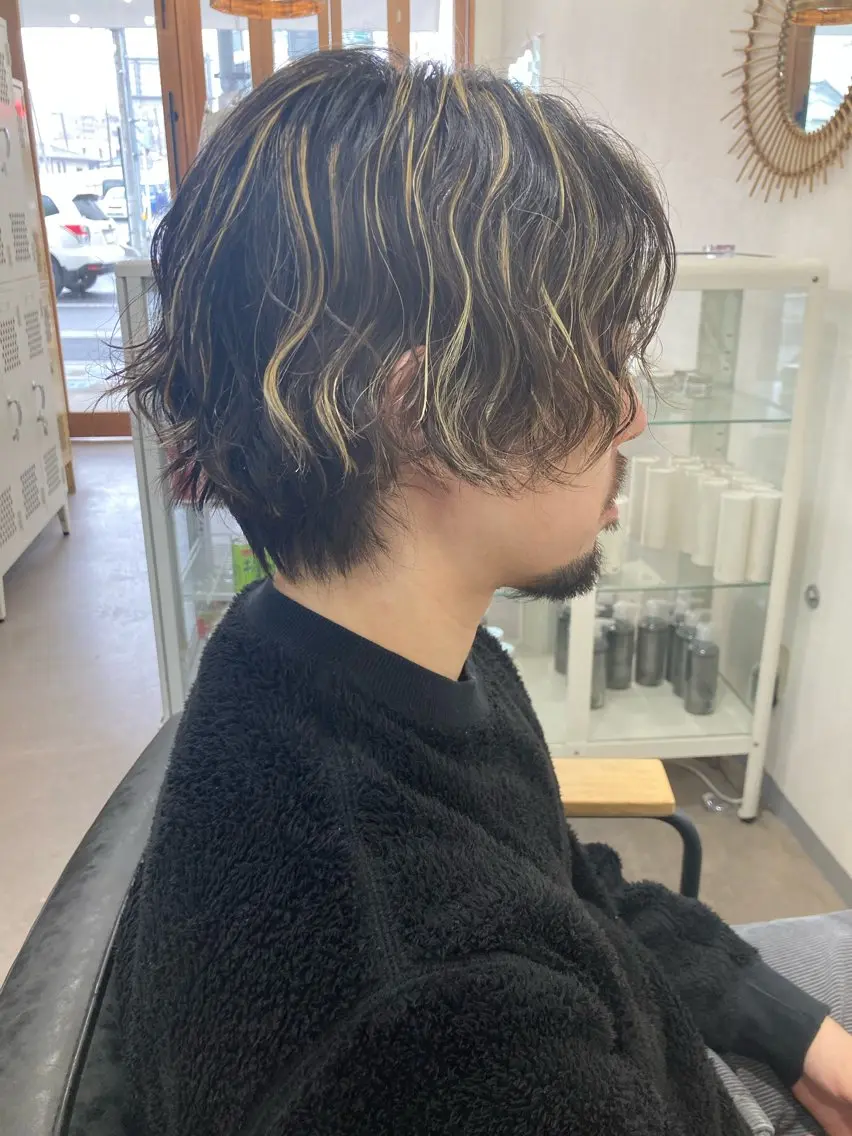 カット+パーマ+カラーの写真