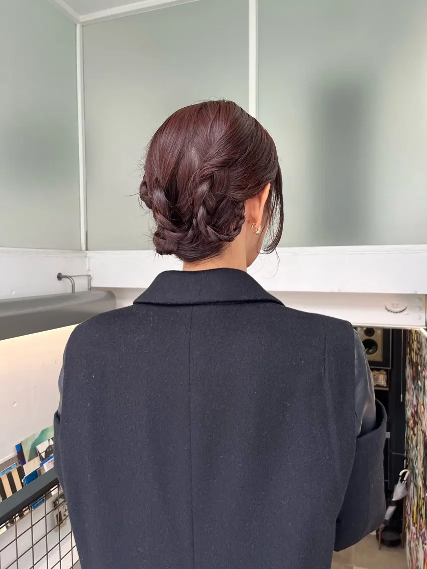 ミディアム ヘアアレンジ ヘアセット eri kinjoのヘアスタイル