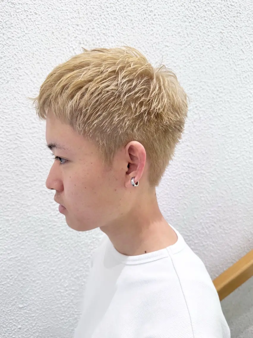 カラー メンズ ヘアカラー トリートメント 当日予約🆗✂︎ ウエモト タクのヘアスタイル