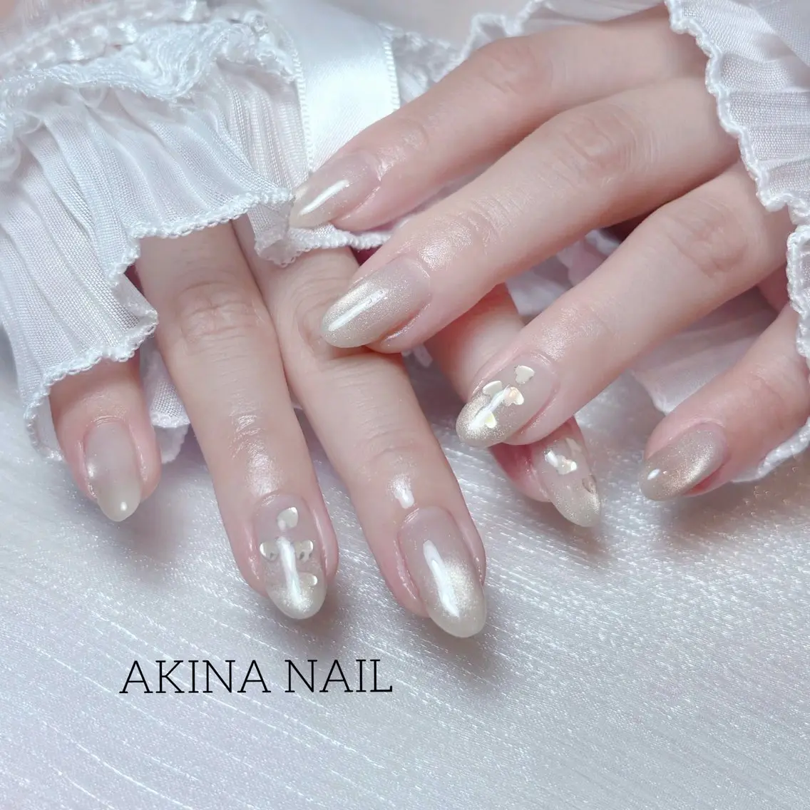 ミディアム ハンドネイル Akina Nail 亀戸のネイルデザイン