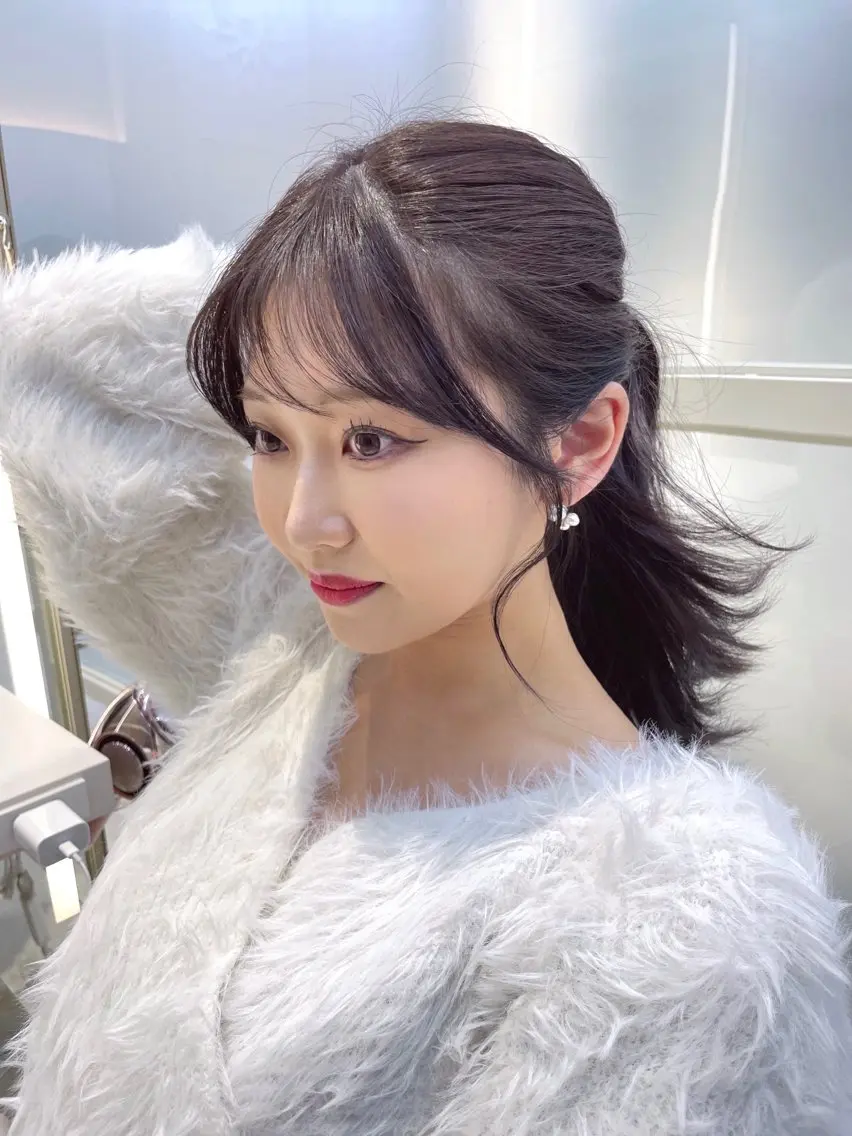 セミロング カット ヘアカラー トリートメント 顔周り/レイヤー /韓国ヘア/TAKUのヘアスタイル