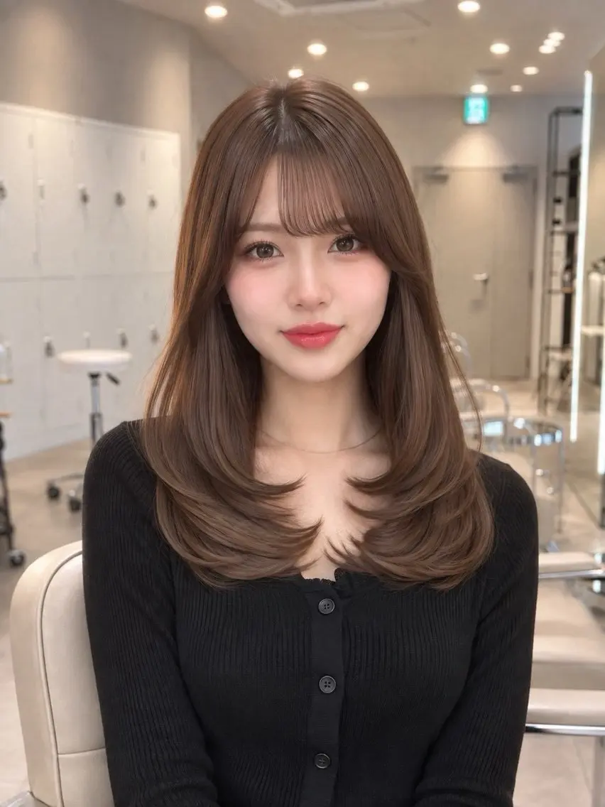 ロング レイヤーカット nanase /名駅のヘアスタイル