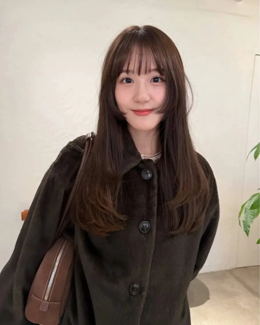 カラー ブラウンカラー ヘアカラー 岡田 舞綺のヘアスタイル