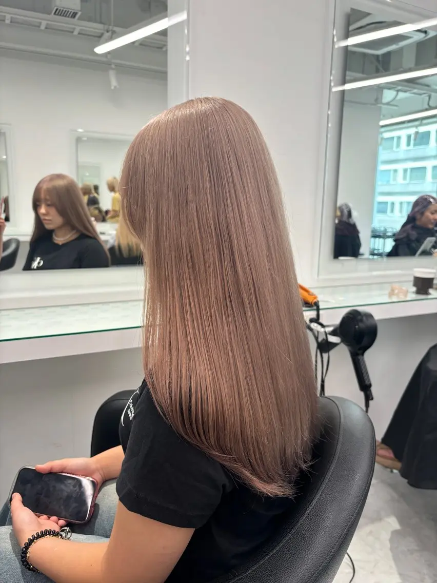 ロング カラー 💖ミルクティー💖 あかり💖のヘアスタイル