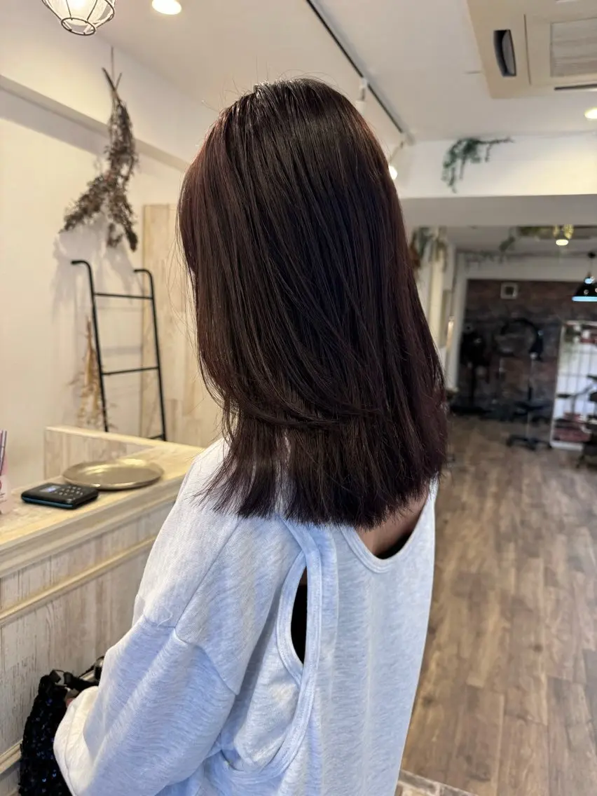 セミロング カラー レイヤーカット カット ヘアカラー トリートメント m ā l o.🌷 サカモトマイコのヘアスタイル