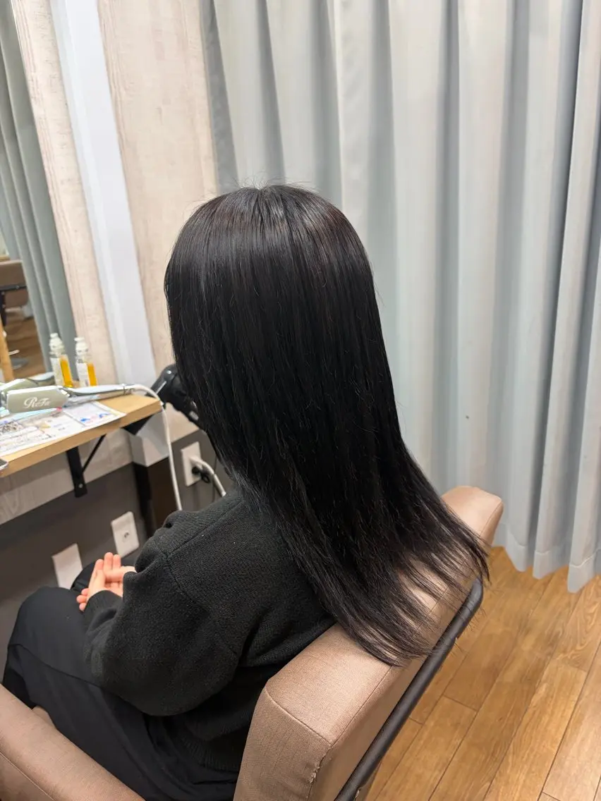 セミロング カット ヘアカラー トリートメント TELA HAIR 幕張本郷店 千尋のヘアスタイル
