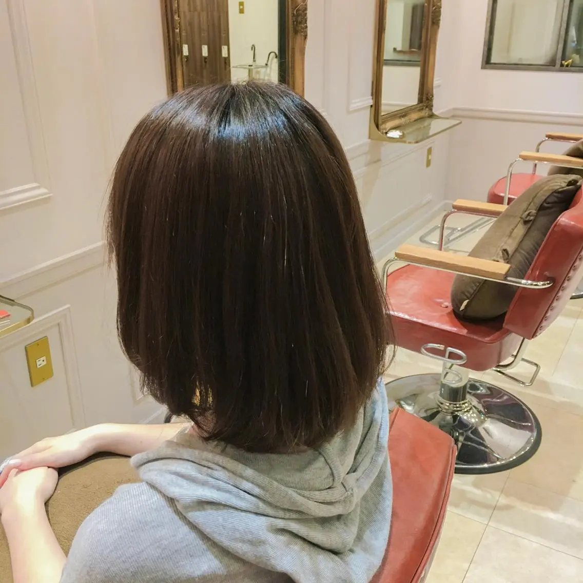 ミディアム 縮毛矯正 トリートメント gite カワムラナオキのヘアスタイル