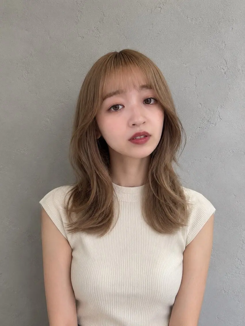 セミロング レイヤー/髪質改善 🎀新谷ハルヒ🎀のヘアスタイル