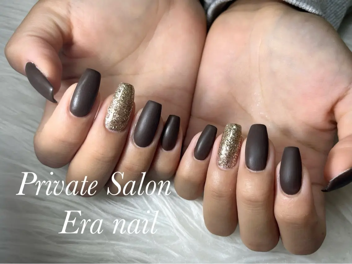 ネイル マットネイル ワンカラーネイル ハンドネイル Era nailのネイルデザイン