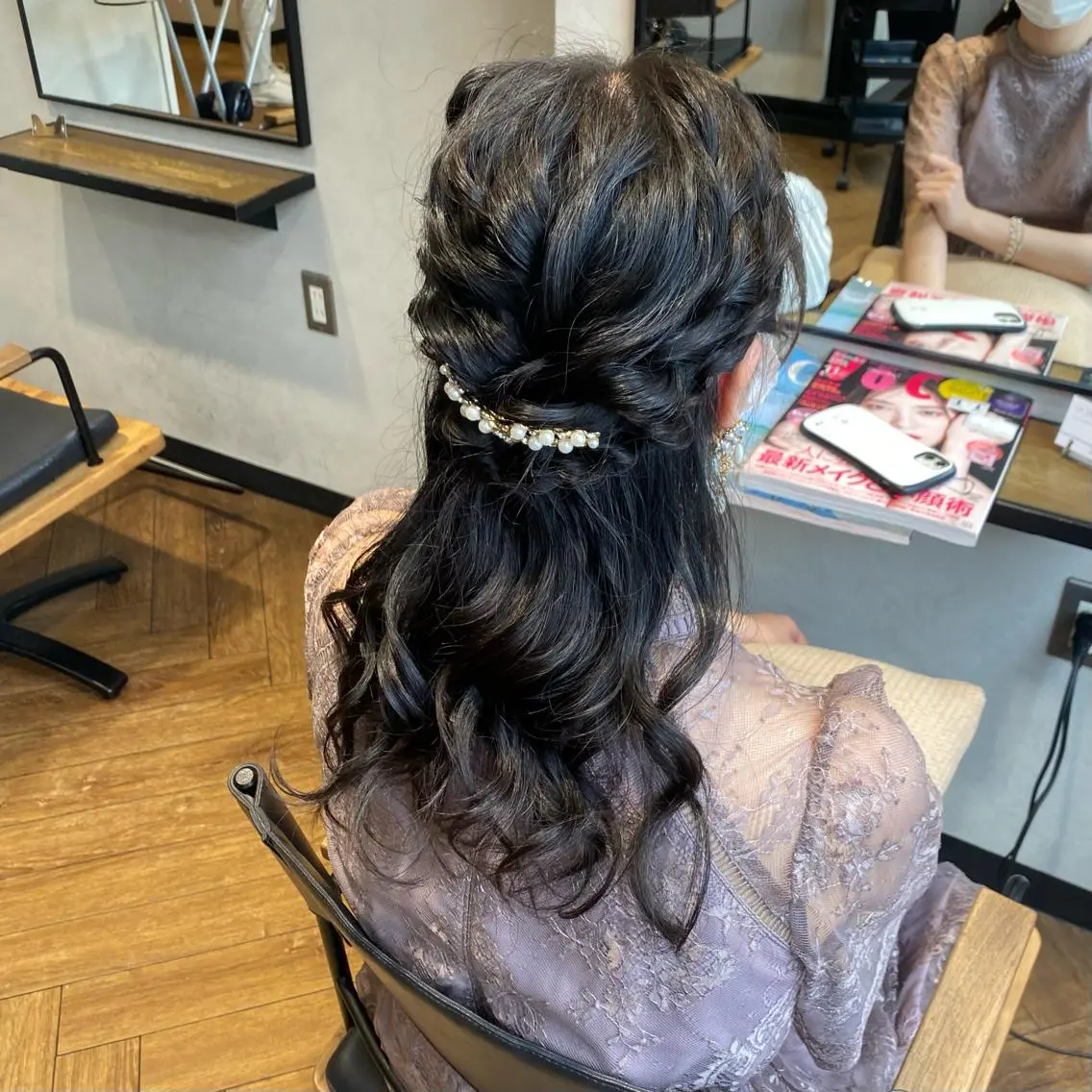 ヘアアレンジ ハーフアップ 木寺 樹莉のヘアスタイル