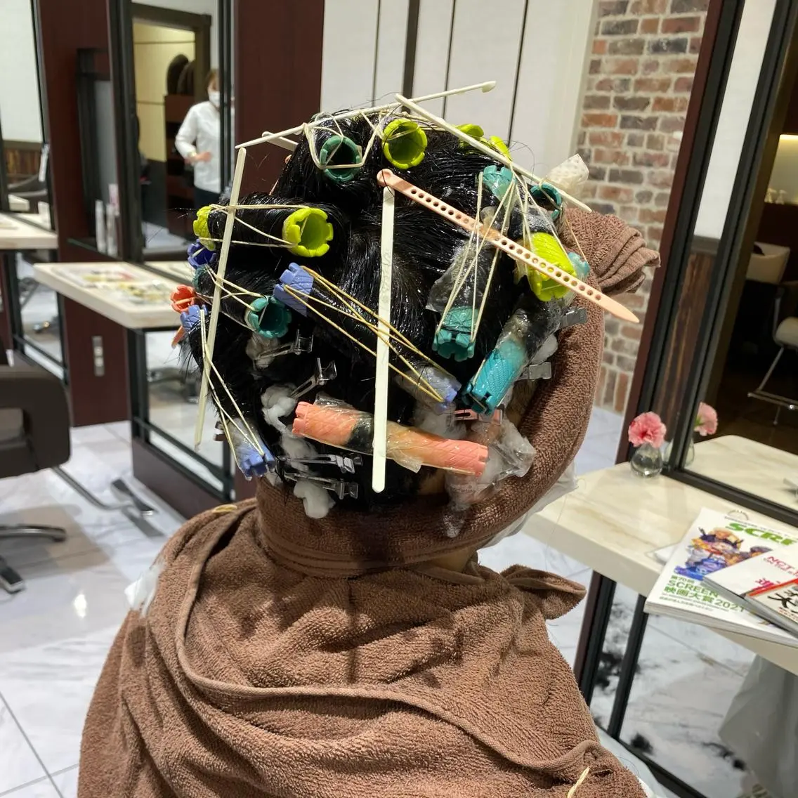 ショート パーマ メンズ 山崎 航のヘアスタイル