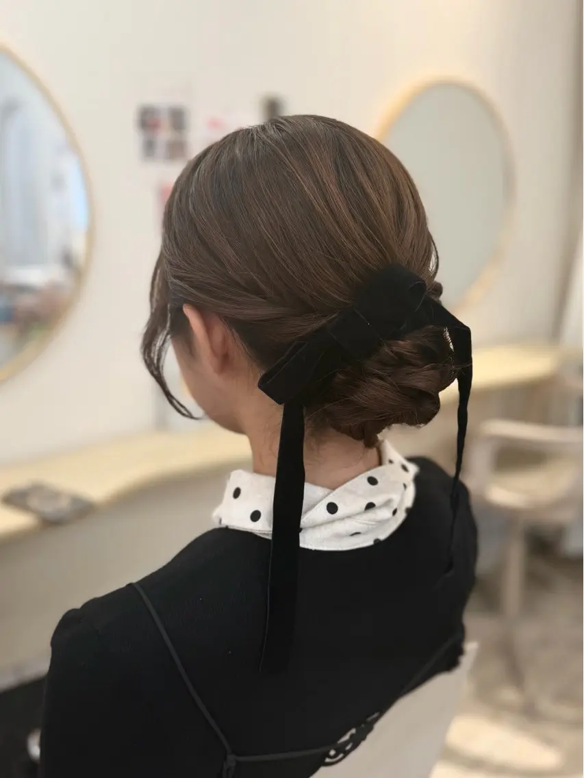 ロング ヘアアレンジ ヘアセット 梅田茶屋町ヘアセット 🎀RIONA🎀のヘアスタイル