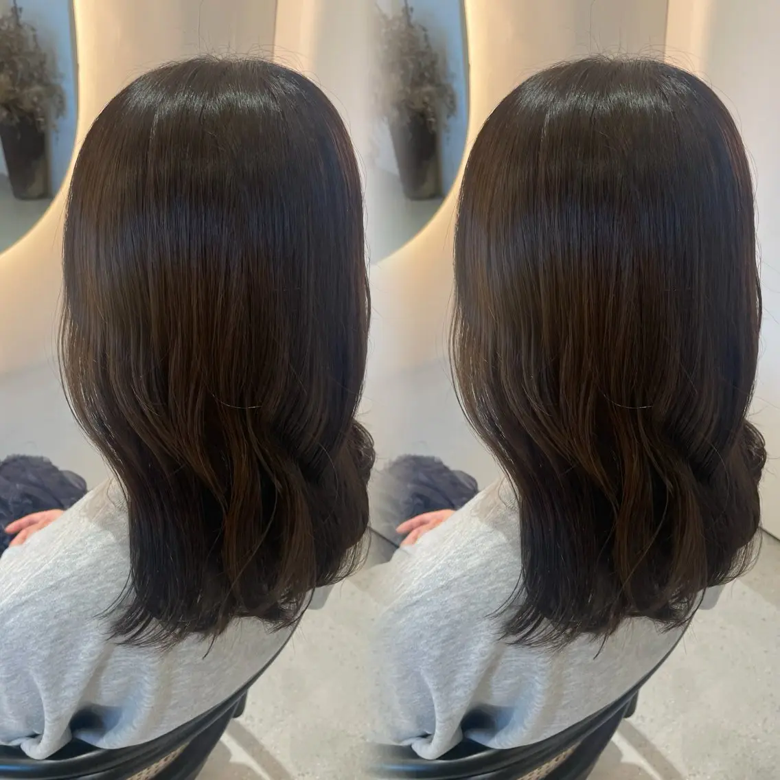 ミディアム カラー カット ヘアカラー 加藤 未夢のヘアスタイル