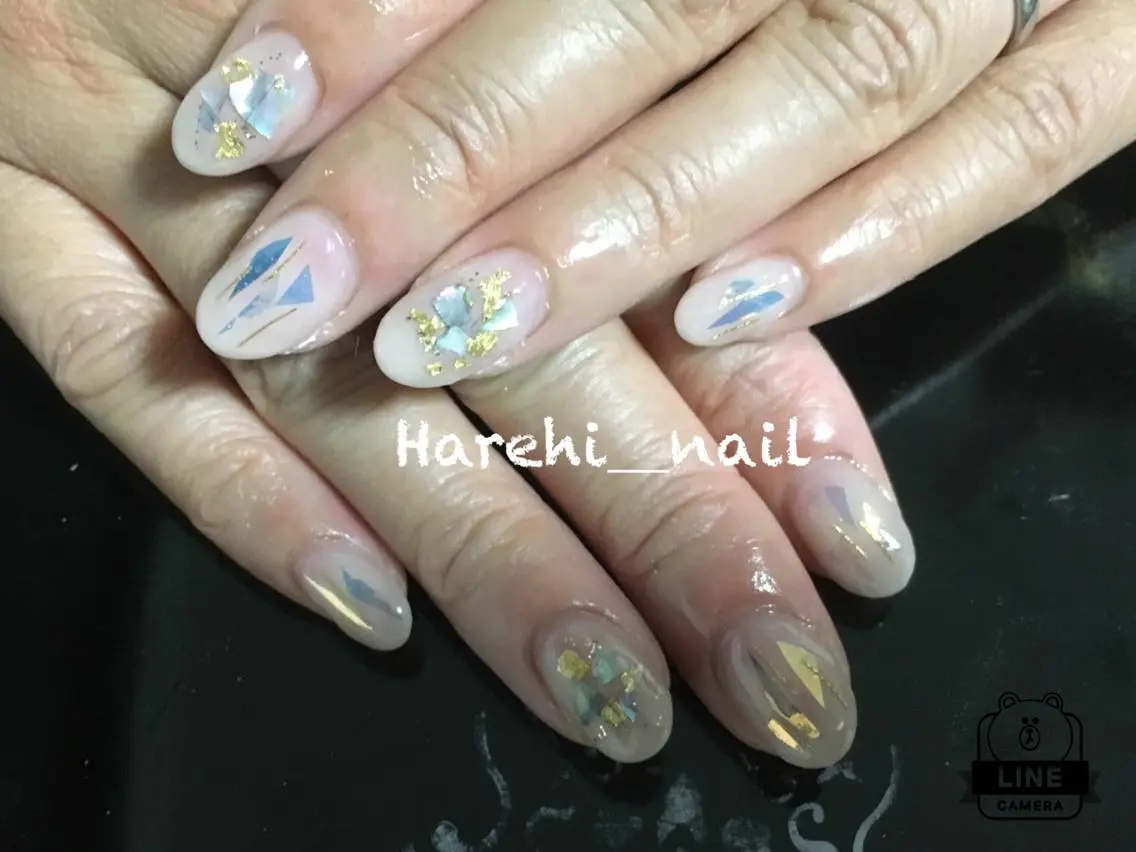 ネイル ニュアンスネイル ハンドネイル Harehi_ nailのネイルデザイン