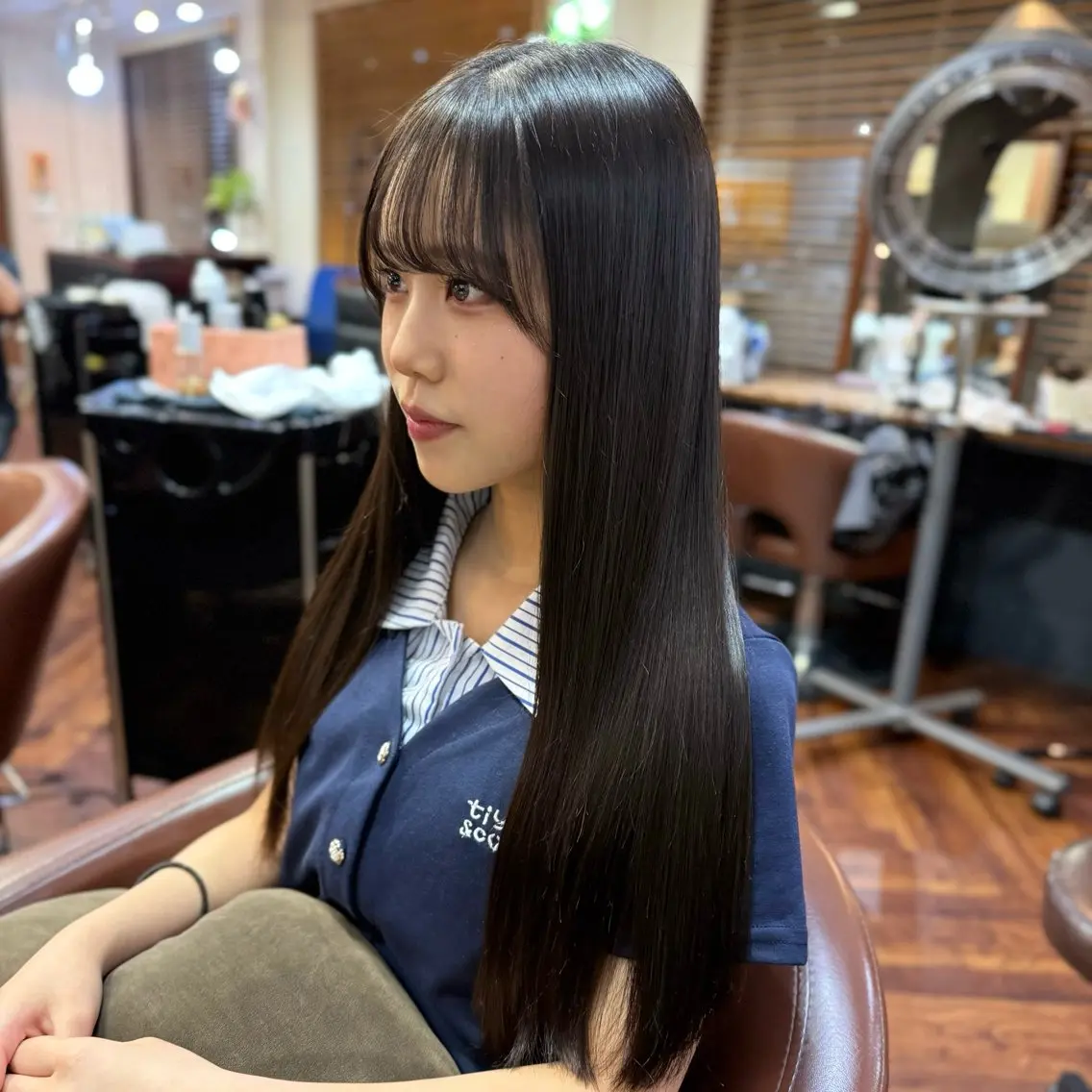 ロング 縮毛矯正 トリートメント カット 縮毛矯正 トリートメント 尾崎 海璃のヘアスタイル