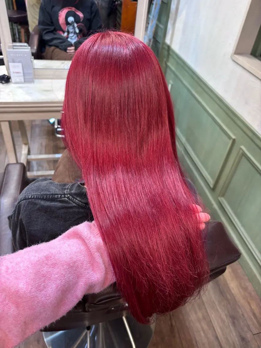 ロング カラー ヘアカラー よこやま なぎさのヘアスタイル