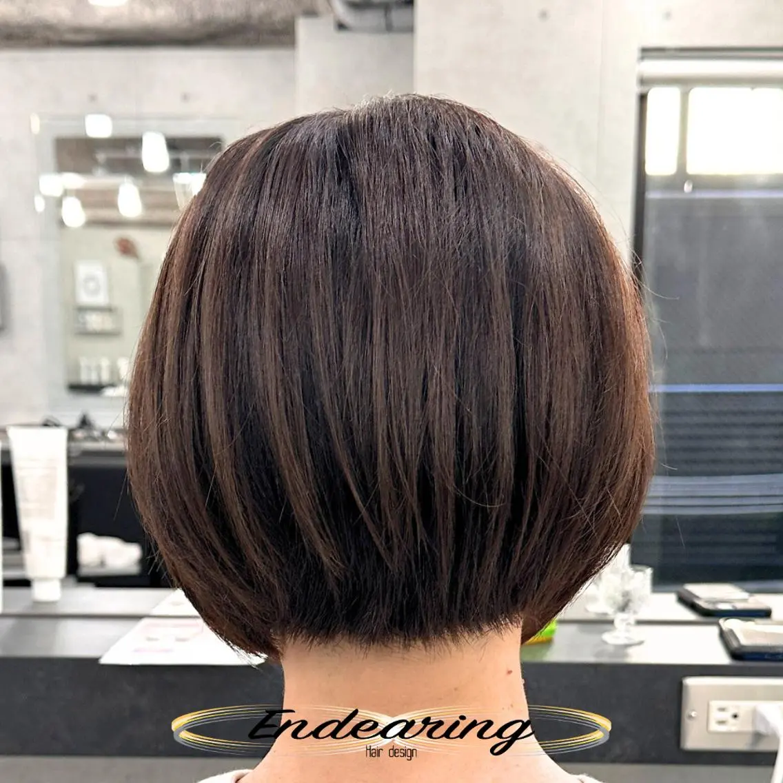 カラー 透明感カラー グレージュ ボブ カット ヘアカラー Endearing 銀座/レイヤーカットのヘアスタイル