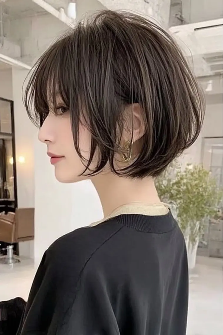ショート カラー ヘアカラー 韓国×艶ハイトーンが かわいい✨️リオ🍒のヘアスタイル