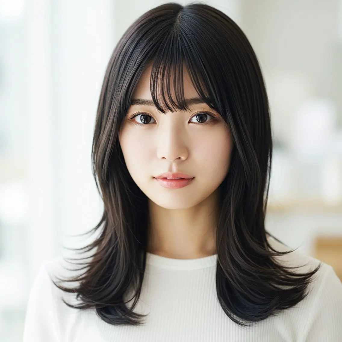 セミロング 似合わせボブ✖️ 韓国レイヤー✨小関のヘアスタイル