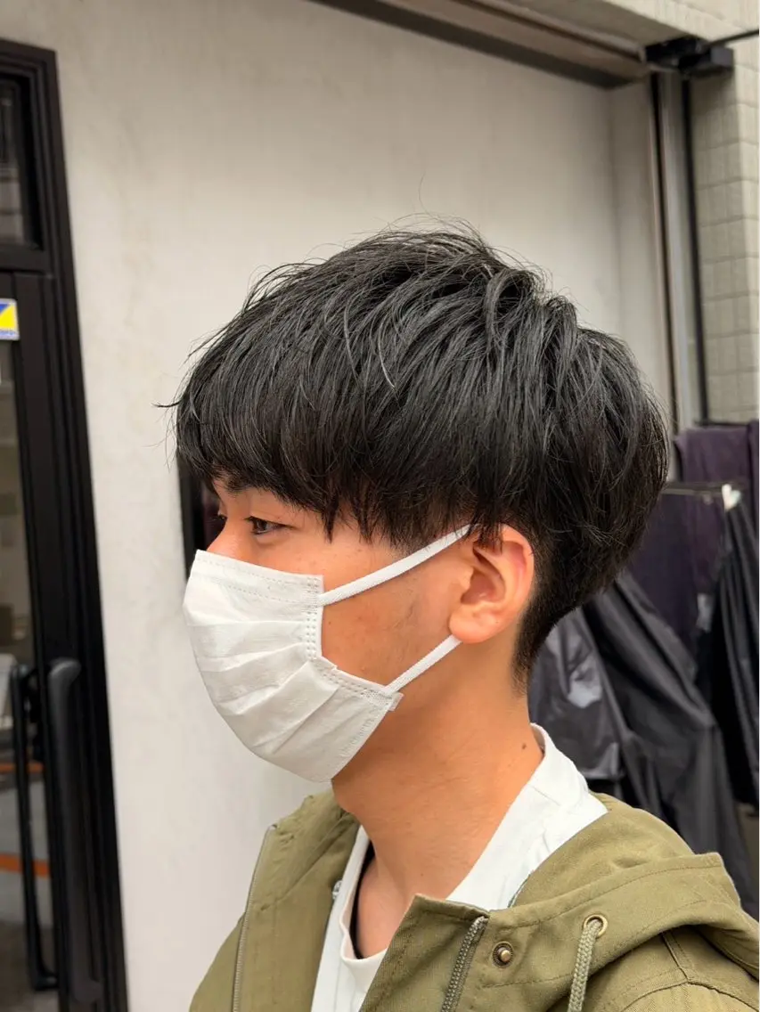 メンズ マッシュ カット masahi🐈‍⬛ パーマモデル様募集中のヘアスタイル