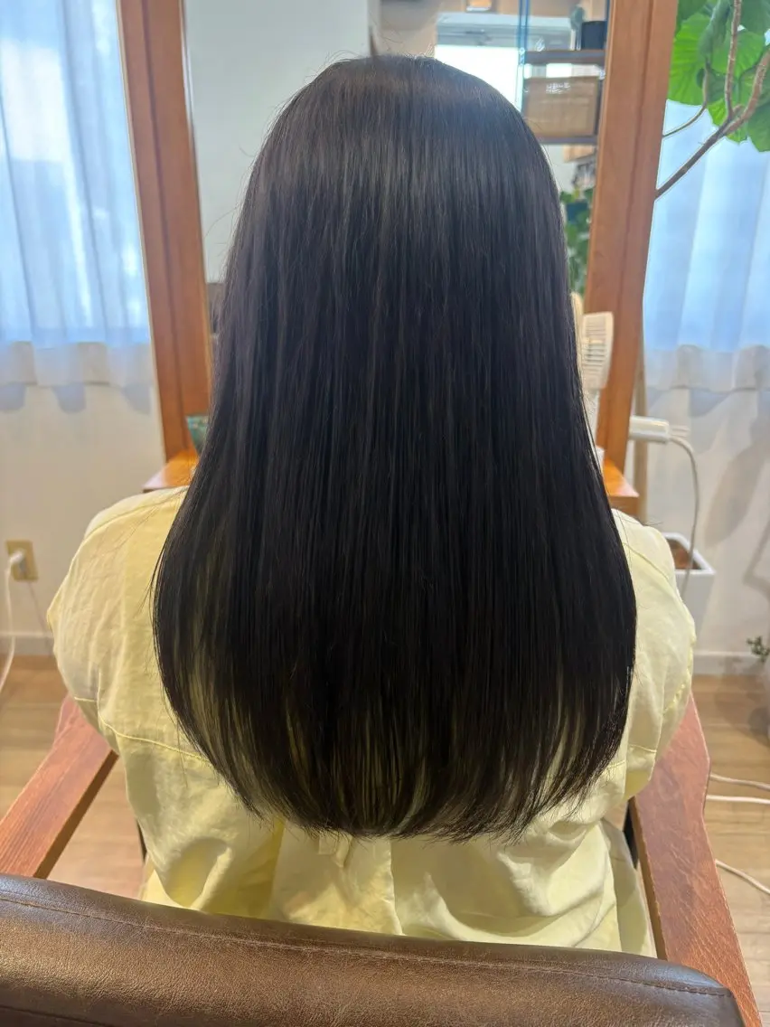 セミロング カラー ヘアカラー トリートメント ヘッドスパ モデル募集/ yuna‎🤍🎀のヘアスタイル